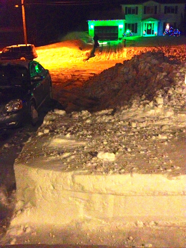 The evening after ... digging out.